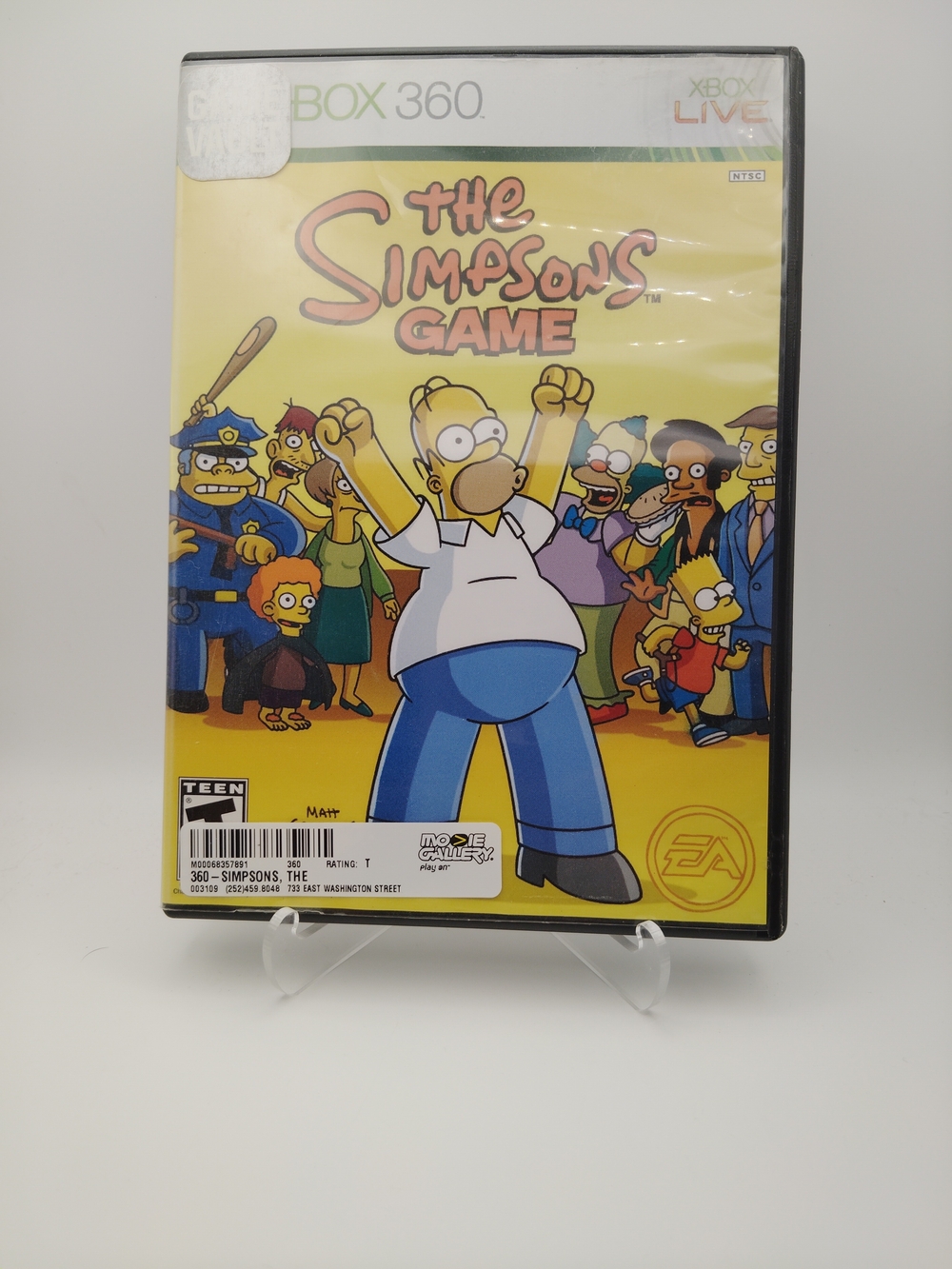 The Simpsons Game (Xbox 360) - Yellow Cover